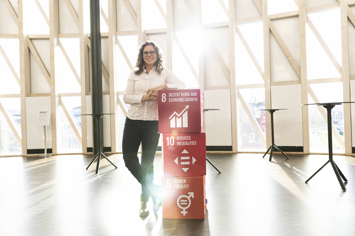 Universitetsprofessor med Agenda 2030 mål.