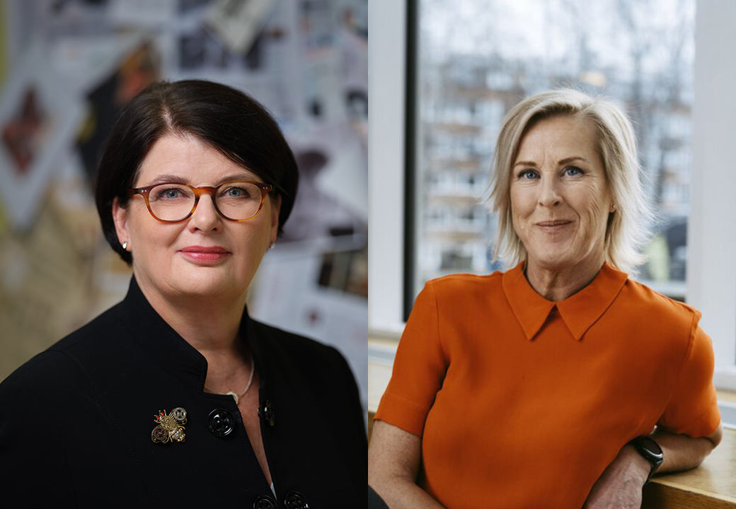 Heike Erkers, Akademikerförbundet SSR och Åsa Fahlén Sveriges Lärare.